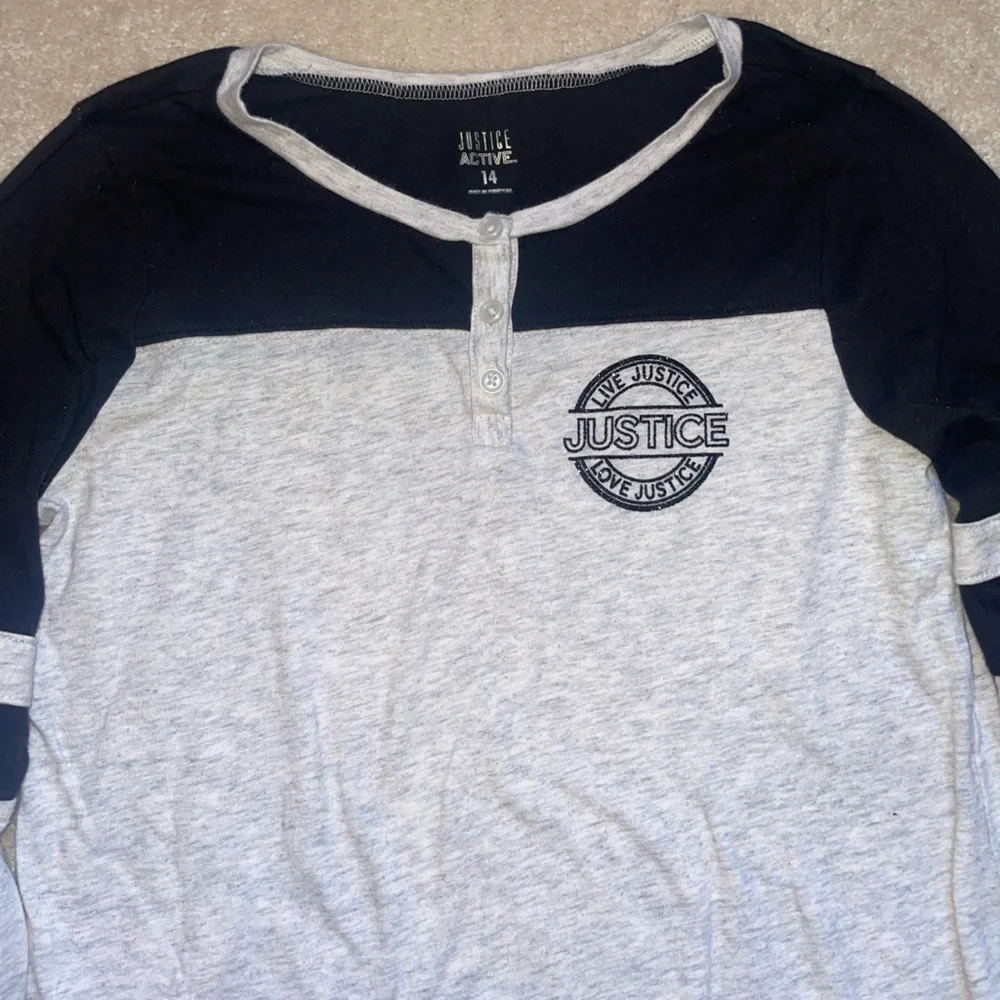 Justice long sleeve tee